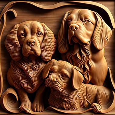 3D model dogs (STL)